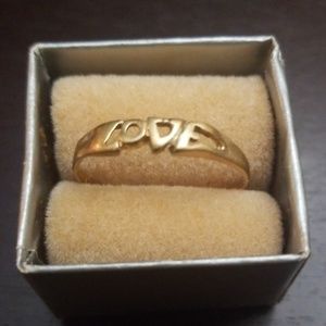 14K gold LOVE ring